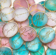 Load image into Gallery viewer, Agate Effect Place Cards