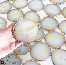 Load image into Gallery viewer, Agate Effect Place Cards