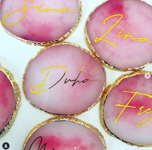 Load image into Gallery viewer, Agate Effect Place Cards