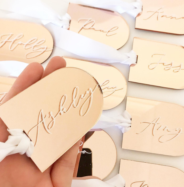 Acrylic Arch Place Cards