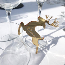 Load image into Gallery viewer, Reindeer Acrylic Place Cards
