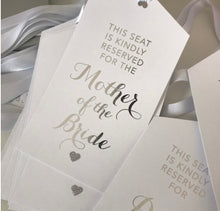 Load image into Gallery viewer, Reserved Seating Tags